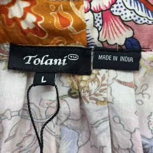 Tolani Large Devika Dress Rose Floral Jumper Midi Fit & Flare Sundress‎ Cottage thumbnail 8