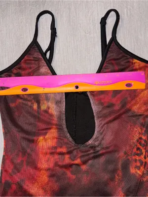 Shein Red Cheetah Animal Print Romper Small, Beaded Front Cutout Small, Festival thumbnail 6