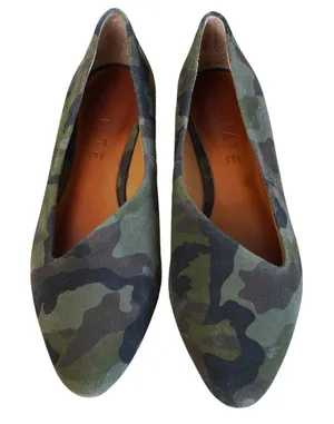 1.STATE Bennie Camo Skimmer Flats Camouflage‎ Pointed Toe Slip-On Shoes Size 7M thumbnail 1