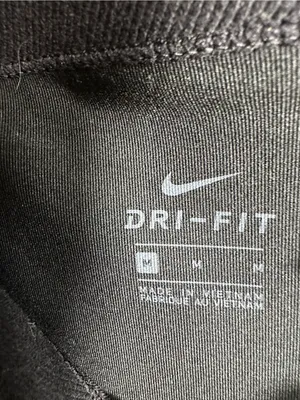 L70. Nike Dri-FIT Women’s M Black Silver Metallic Shimmer Leggings thumbnail 4