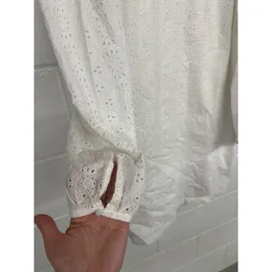 NEW NWT Vineyard vines Sz L white cap eyelet puff sleeve shift dress thumbnail 4