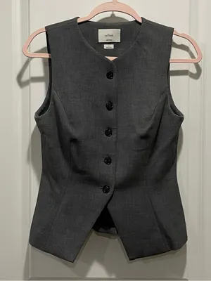 Aritzia Wilfred Regal Crepette Vest Size 4 thumbnail 4