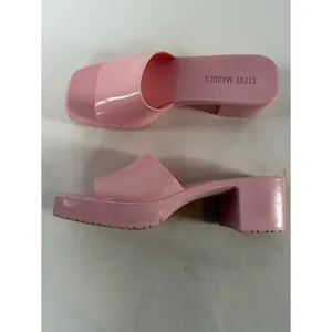 Steve Madden Harlin Block Heeled‎ Sandal in Pink Size 8 thumbnail 3