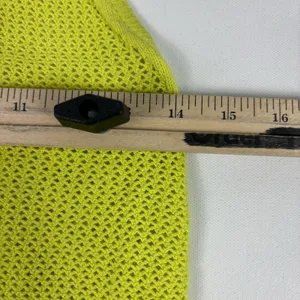 Rag &‎ Bone Mesh Tank Womens XS Neon Yellow 100% Cotton Scoop Neck Open-Knit thumbnail 4