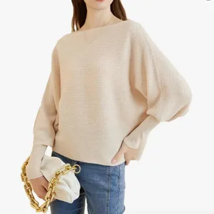 Amazon Off-the-Shoulder Cream Sweater thumbnail 1