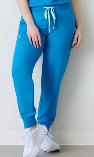 Garde Malade blue joggers scrub bottom‎ pants medium thumbnail 1