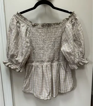 Old Navy Smocked Babydoll Blouse thumbnail 2