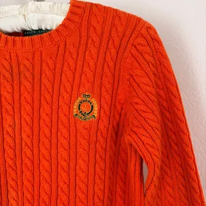 Lauren Ralph Lauren vintage orange cable knit sweater thumbnail 2