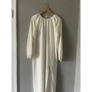 HILL HOUSE The Simone Maxi Dress in Coconut Milk (Offwhite) thumbnail 7