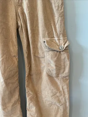 Tan Cargo Corduroy women’s Pants - American Eagle thumbnail 3