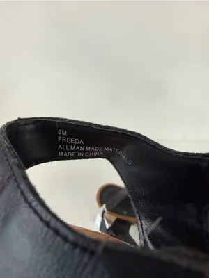 Charlotte Russe Women’s Freeda Black Fisherman Heels. Size: US 6 thumbnail 4