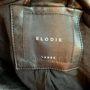 Elodie Black Faux Leather Moto Jacket Women’s Large Cropped Biker Motorcycle thumbnail 5