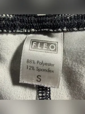 FLEO Halloween Bats Black & White Shorts Women's Size S Workout Gym Athleisure thumbnail 4