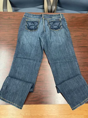 7 For All Mankind Straight Leg Denim Jeans Size 10 thumbnail 3