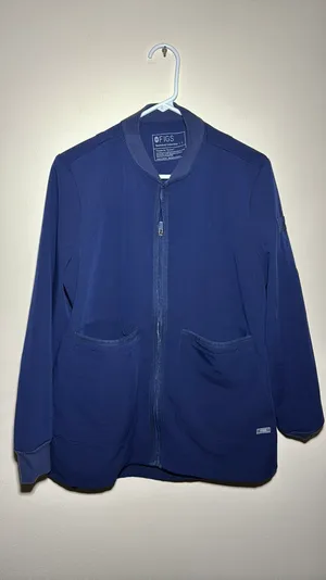 FIGS Bellery Scrub Jacket for Women — 7 Pockets, Bomber-Inspired Fit size Large thumbnail 6
