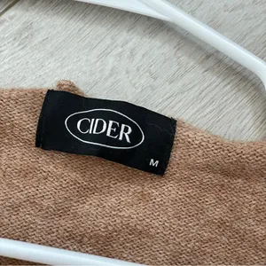 Cider Embroidered Cardigan Sweater Brown medium floral open tie front coquette thumbnail 2