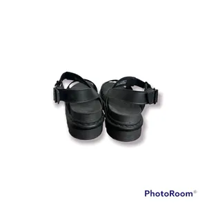 DR.MARTENS VOSS LEATHER Platform SANDAL Double STRAP BLACK thumbnail 4