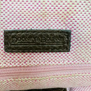 Vintage Dooney & Bourke Chocolate Brown Dome Zipper Closure Satchel Size Small thumbnail 11
