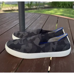 Rothy’s Women The Original Slip On Sneaker Blue Camo Knit Comfort Casual Size 10 thumbnail 2