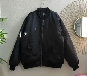 Southpole Puffer Jacket Black Baggy Streetwear Cargo Bomber Y2K Vintage Grunge Goth Emo Measurement in pics thumbnail 3