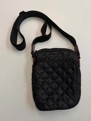 MZ Wallace Crossbody Bag Purse Quilted Lightweight Metro Travel Black Unisex thumbnail 1