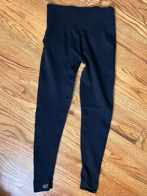 Set Active High Waist Black Leggings thumbnail 5