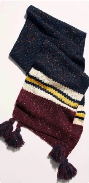 Free People Multicolor Knit Scarf thumbnail 1