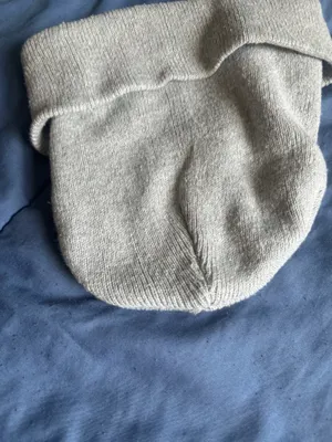 Gray Acrylic Knit Beanie Hat Unisex One Size Stretch Solid Casual Winter Fall thumbnail 5