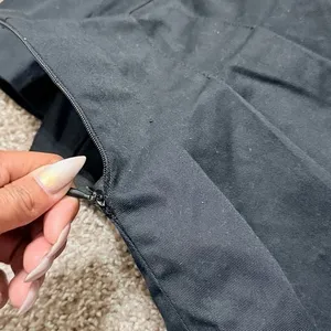 Mamba Jeans Black Pleated Mini Skirt Size L Juniors Zipper Repair Needed thumbnail 7