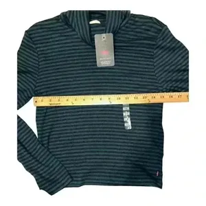 Levis Womens Striped Everyday Turtleneck, 1X‎ thumbnail 5