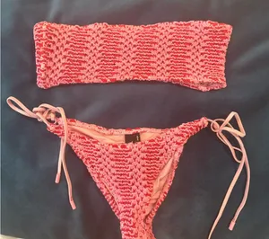 Triangl Swimwear Pink and Red Bikini thumbnail 1