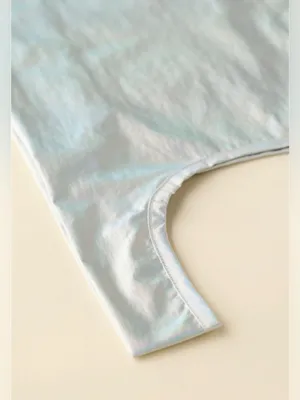 BAGGU Metallic Baby Baggu Reusable Tote Bag in Color Moonstone - NWT thumbnail 3