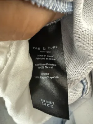 Rag & bone Miramar liquid faux denim midi skirt. 28 thumbnail 7