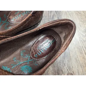 Montana Artisan Crafted Mary Jane's Brown Leather Low Heel 6.5M Shoes thumbnail 3