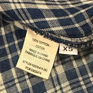 Bella Dahl Women’s Blue Plaid Button Down Shirt - Size XS thumbnail 5