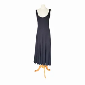 Marine Layer Lexi Rib Fit & Flare Midi Dress Black Medium NWT thumbnail 3