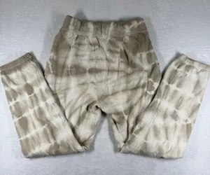 Z Supply Tie Dye Joggers Tan White‎ Elastic Waist Sweatpants ZP211260S Small thumbnail 1