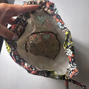 Vera Bradley Retired Sierra Ditty Drawstring Plastic Lined Cosmetic Wet Bag Gym thumbnail 3