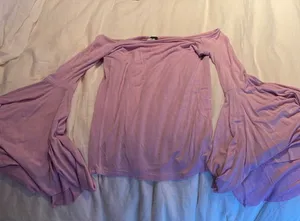 We The Free Purple Off the Shoulder top thumbnail 1