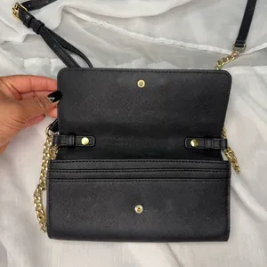 Michael Kors Jet Set Travel Saffiano Leather Smartphone Chain Wallet Crossbody thumbnail 8
