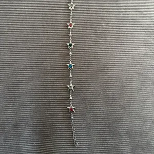 Sterling Star Charm Bracelet with Blue Accents thumbnail 4
