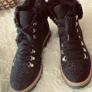 Inc Pravale 3 Embellished Textured Lace-Up Boot thumbnail 6