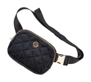 NEW Wantable Brushed Velvet Belt Bag Black thumbnail 1