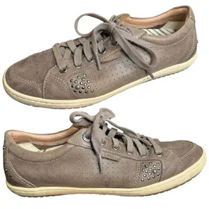 Taos Feedom Shoes Sneakers Womens 7.5 Brown‎ Studded Leather Walking Fre-12810 thumbnail 1