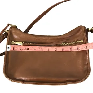 HOBO VTG Leather Crossbody Bag Brown Timeless Everyday Travel Work Minimalistic thumbnail 11