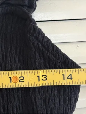 Line and Dot Market & Spruce Black Sweetheart Smocked Strappy Sleeveless Maxi Dress Size S thumbnail 7