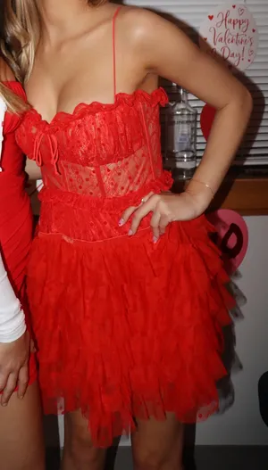 For Love & Lemons Red Mini Dress thumbnail 1