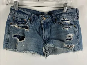 Abercrombie & Fitch Cutoff Jean Shorts Size 28 thumbnail 1