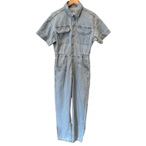 FREE PEOPLE We the Free Marci Denim Jumpsuit Size Medium thumbnail 4