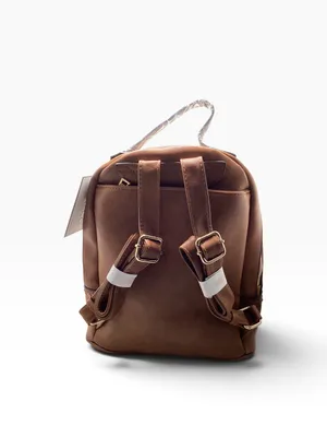 Jen & Co Brown Marty Vegan Backpack bag. thumbnail 3
